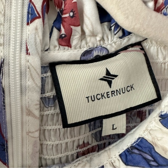 TUCKERNUCK
Cream Heirloom Floral Short Sleeve Rowen Blouse SZ L - Picture 6 of 9